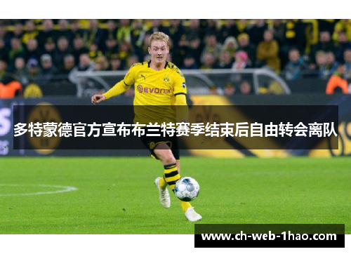 多特蒙德官方宣布布兰特赛季结束后自由转会离队